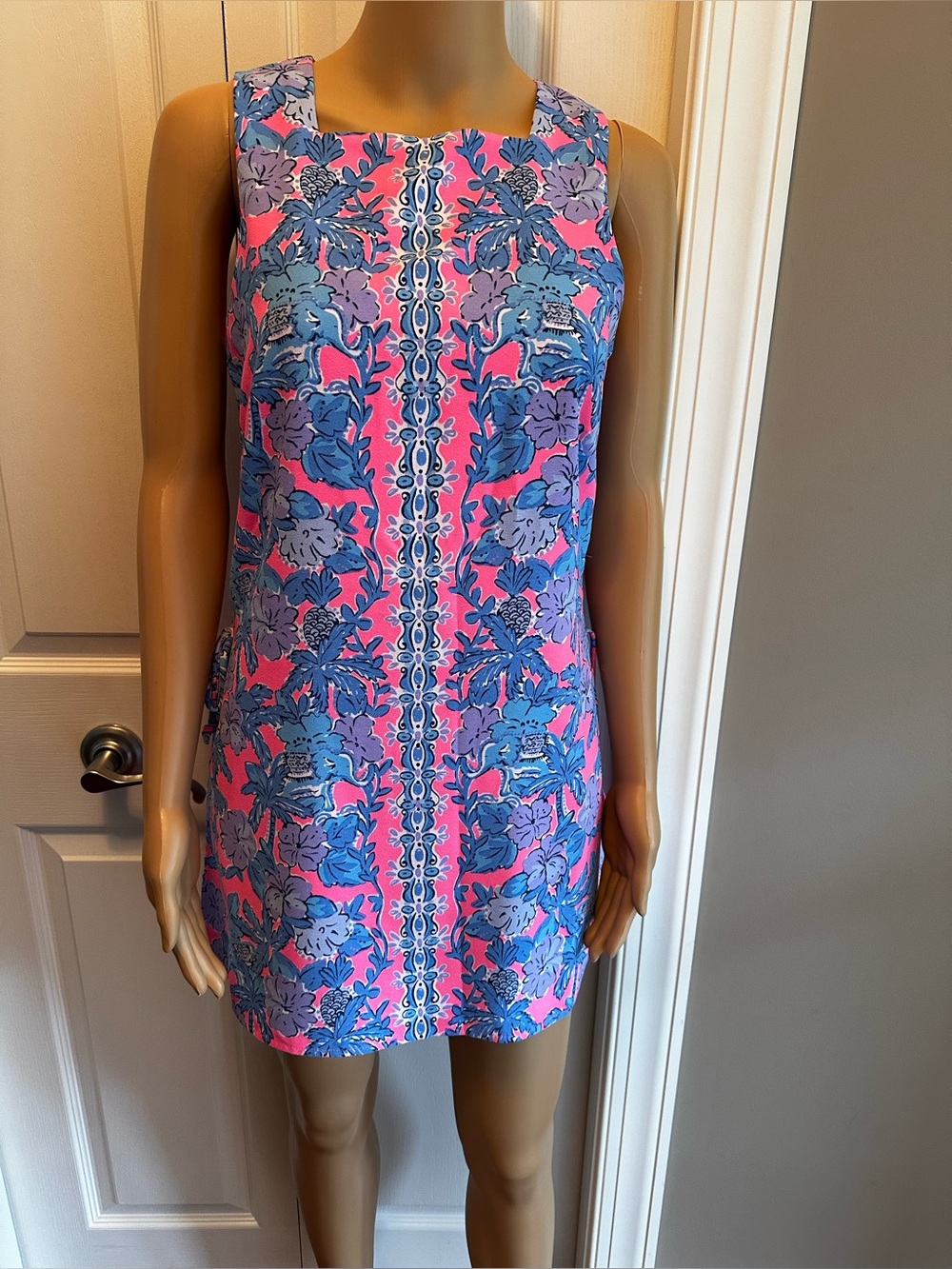 Lilly Pulitzer Pink Floral-Print Sleeveless Romper